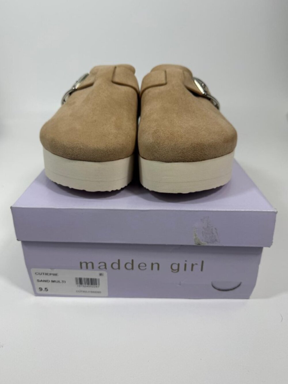 Madden Girl Women's Cutiepiie Clog, Sand Multi, 9.5
